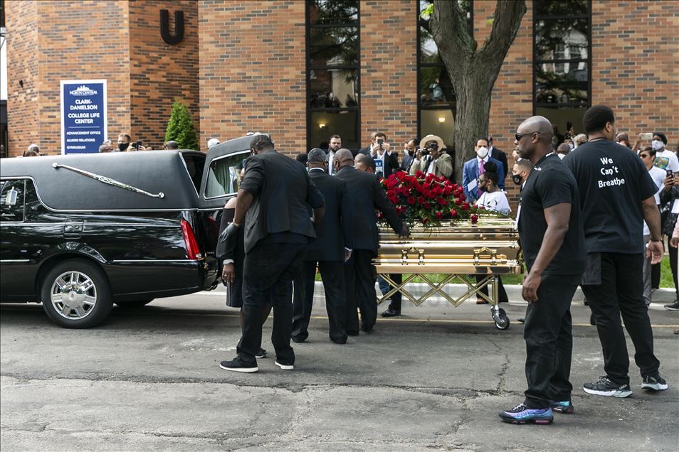 George Floyd için ilk cenaze töreni Minneapolis'te düzenlendi