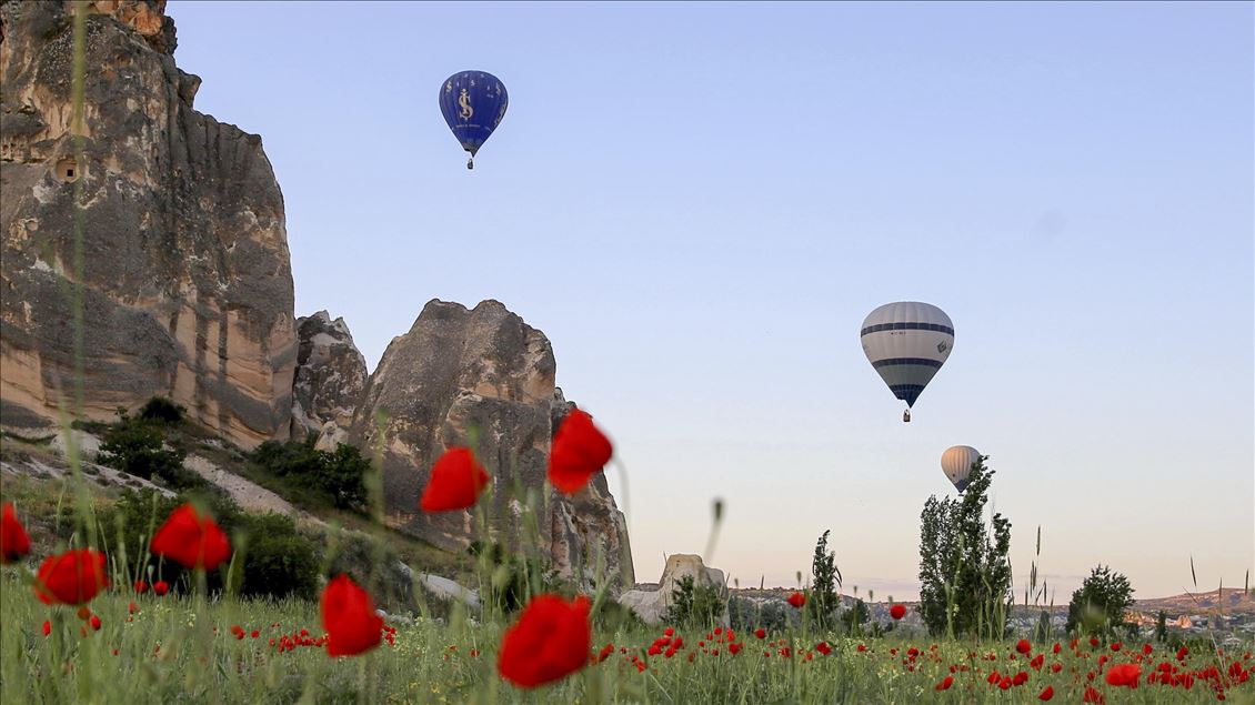 Hot-air balloons in Cappadocia
