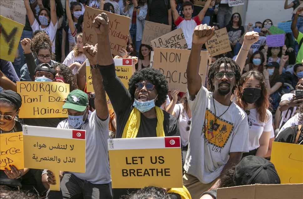 Tunisie: Rassemblement de soutien à Goerge Floyd
