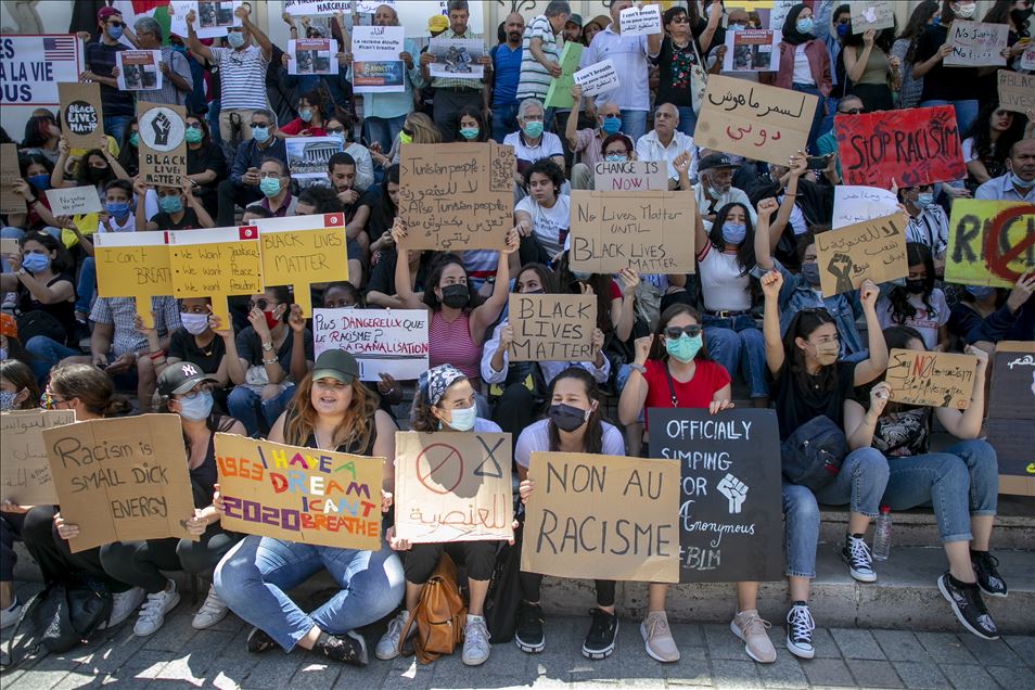 Tunisie: Rassemblement de soutien à Goerge Floyd
