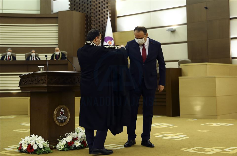 Cumhurbaşkanı Erdoğan, AYM yeni üyesi Basri Bağcı'nın yemin törenine katıldı