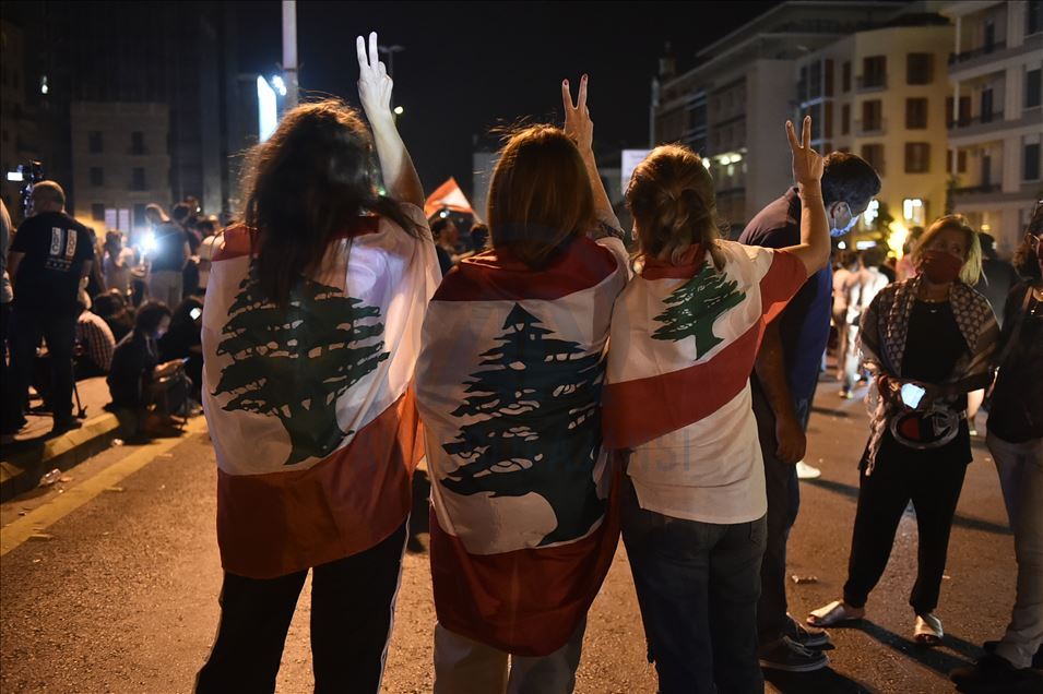 Currency protest in Lebanon