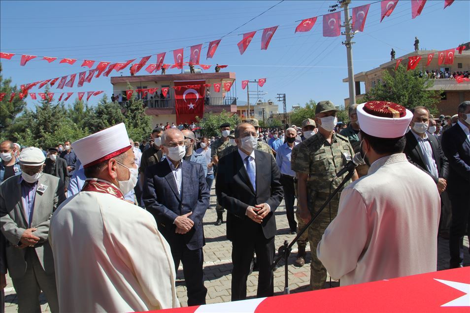 Şehit Piyade Uzman Çavuş İdris Mağat, Midyat'ta son yolculuğuna uğurlandı