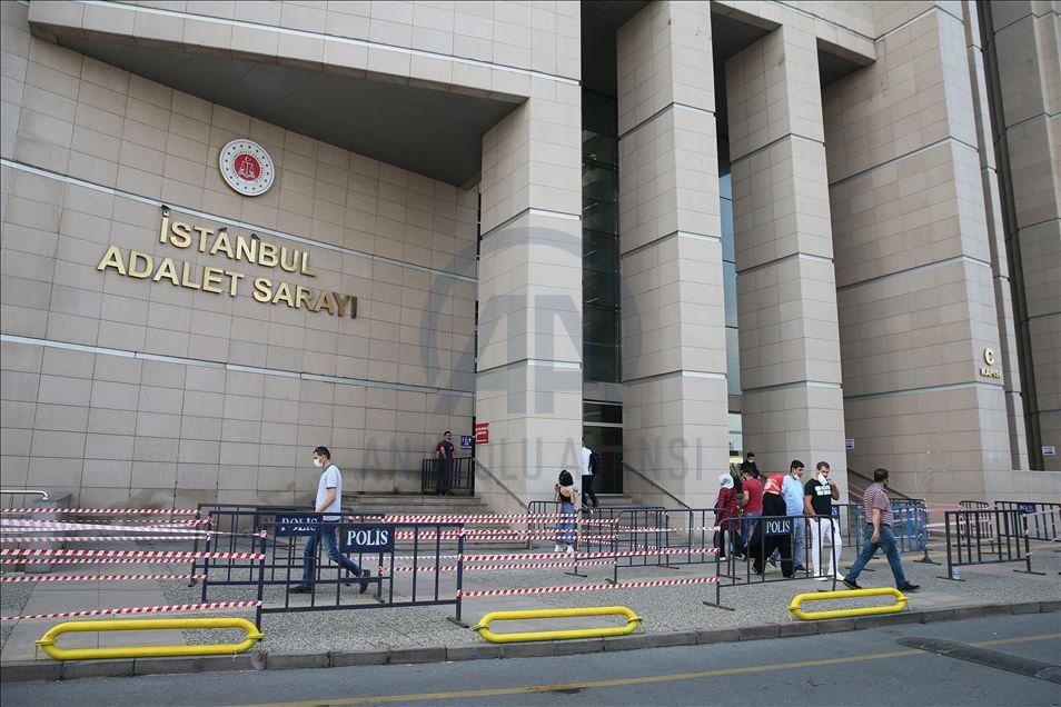 istanbul adalet sarayi nda kovid 19 onlemleri anadolu ajansi
