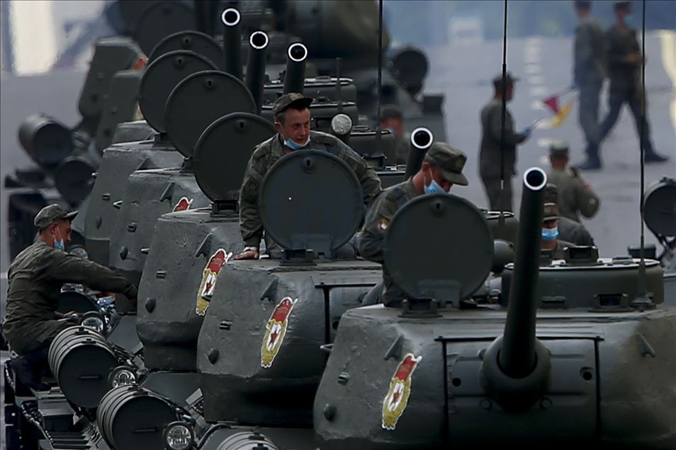 В Москве проводятся репетиции парада Победы