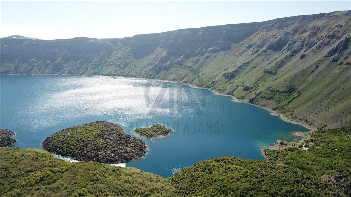 Nemrut Crater Lake In eastern Turkey