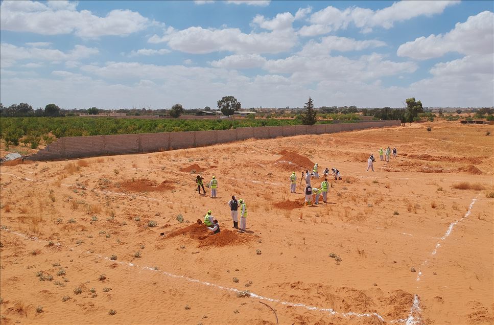 Excavations in mass graves found in Tarhuna liberated from Haftar militia