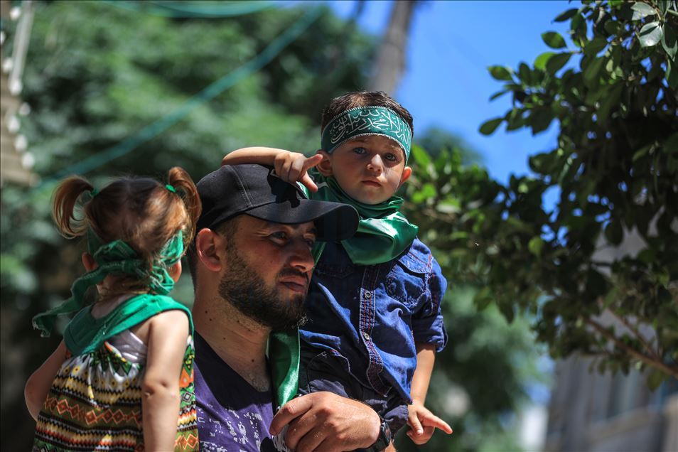 غزة.. الآلاف ينددون بـ"الضم" الإسرائيلي
