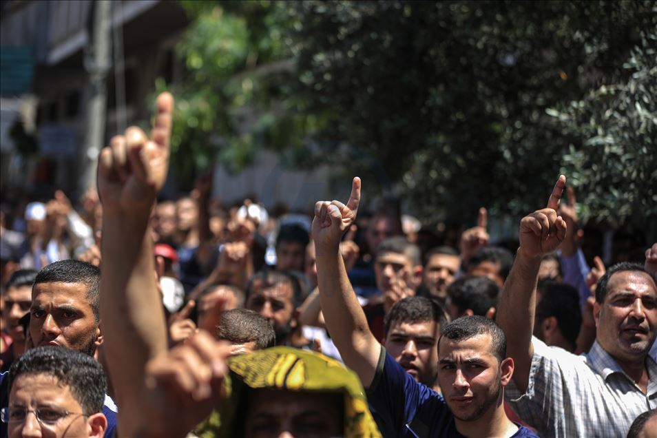 غزة.. الآلاف ينددون بـ"الضم" الإسرائيلي
