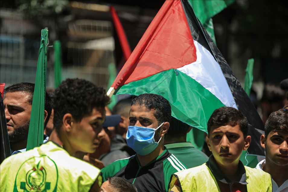 غزة.. الآلاف ينددون بـ"الضم" الإسرائيلي
