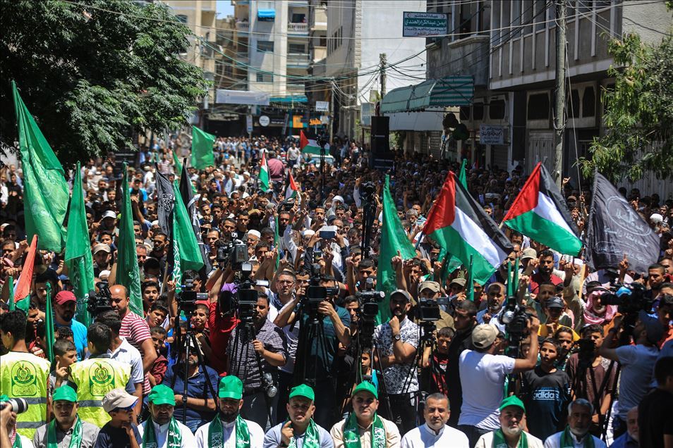 غزة.. الآلاف ينددون بـ"الضم" الإسرائيلي
