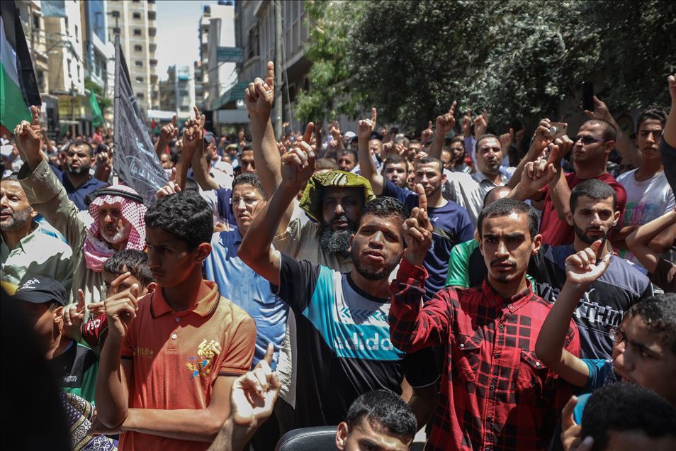 غزة.. الآلاف ينددون بـ"الضم" الإسرائيلي
