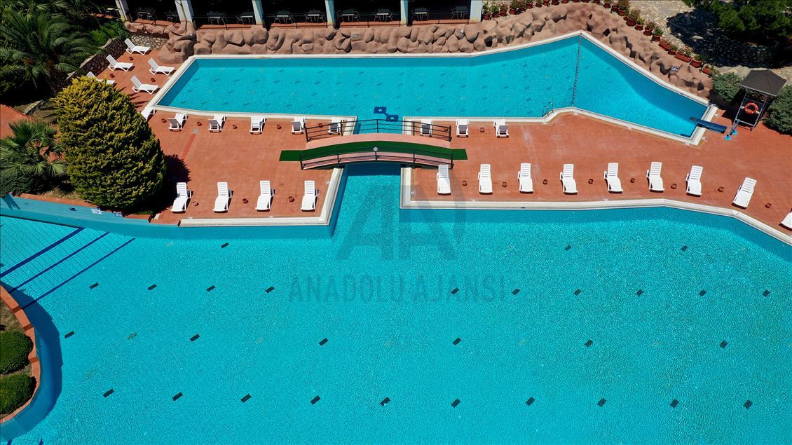 Así se ven los parques acuáticos en Aydin, Turquía, durante confinamiento por coronavirus