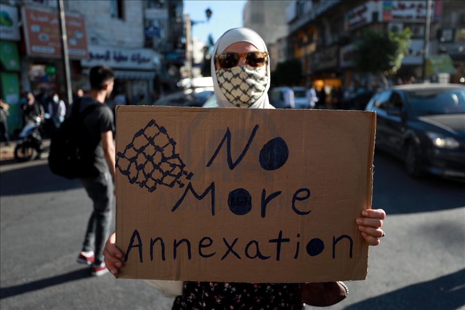 Filistinliler, Tel Aviv’in ilhak planını protesto etti