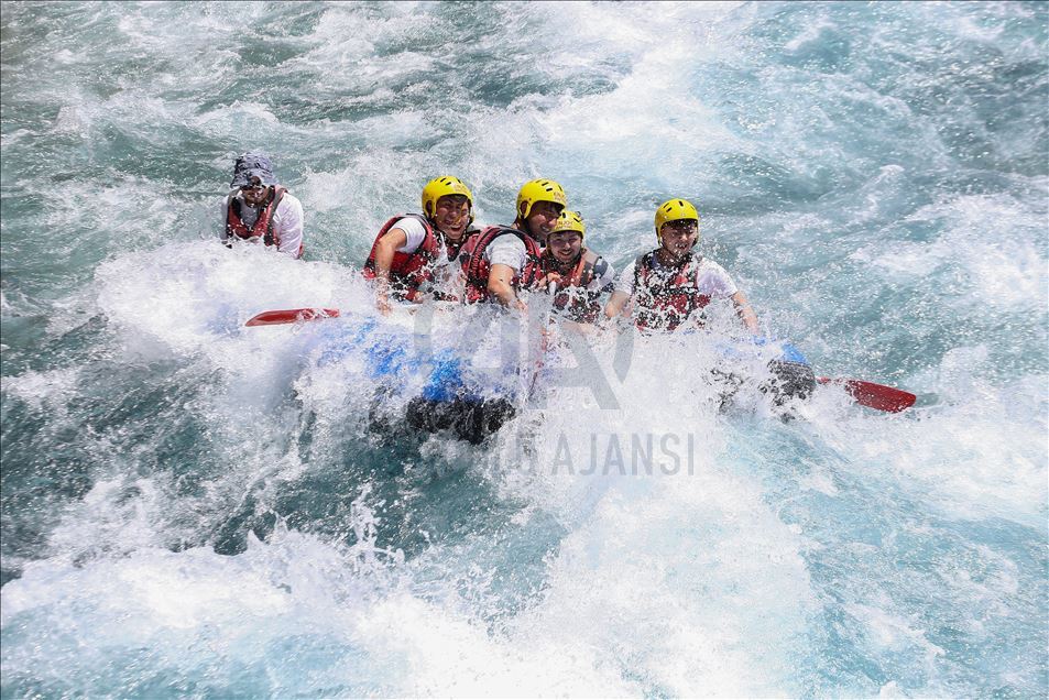 Belated rafting season opened in Antalya