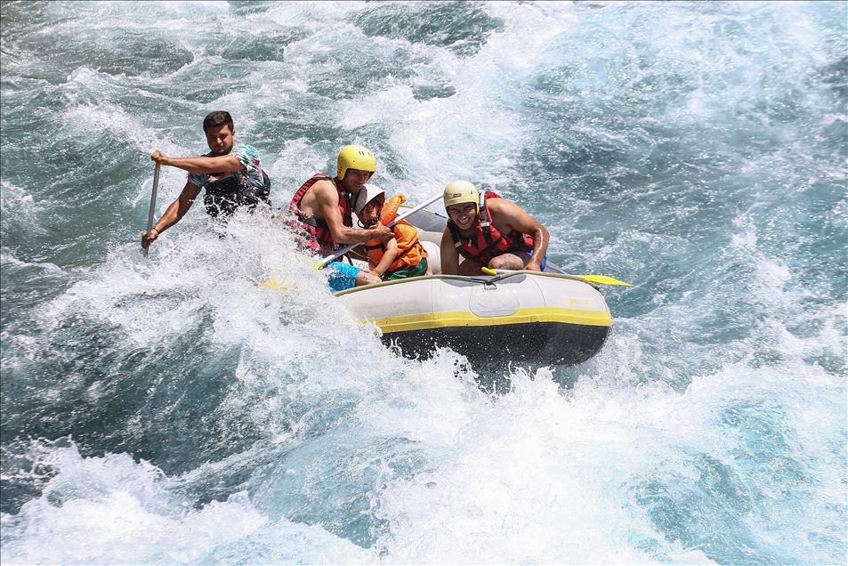 Belated rafting season opened in Antalya