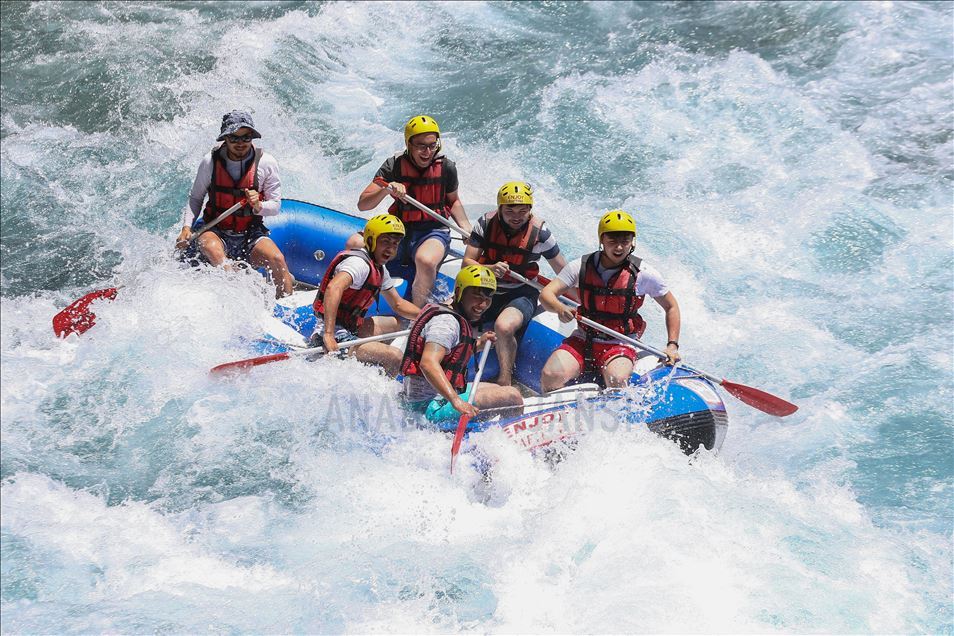 Belated rafting season opened in Antalya