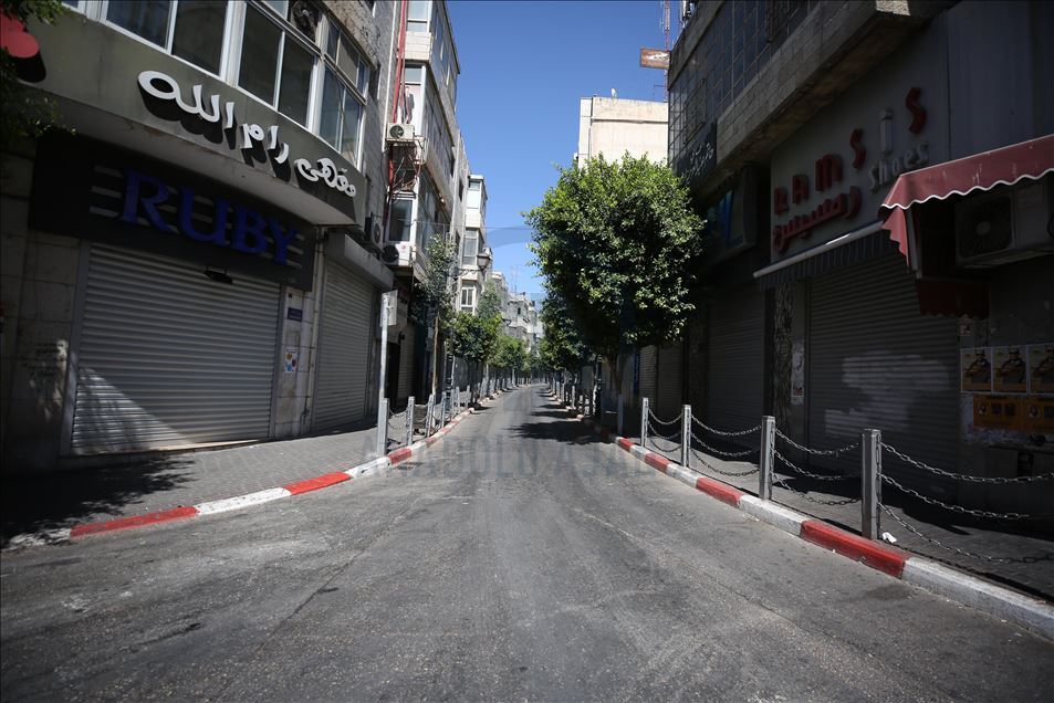 Batı Şeria'da Kovid-19 nedeniyle 5 günlük genel karantina başladı
