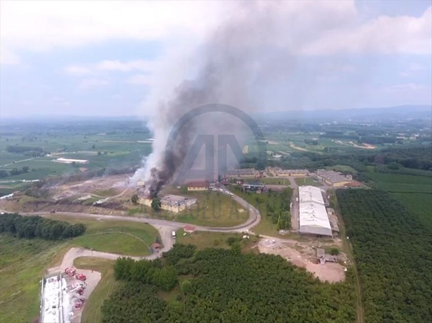 Sakarya'da havai fişek fabrikasındaki patlama
