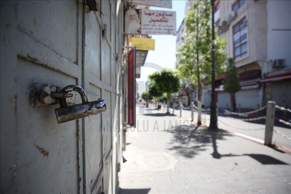 Batı Şeria'da Kovid-19 nedeniyle 5 günlük genel karantina başladı