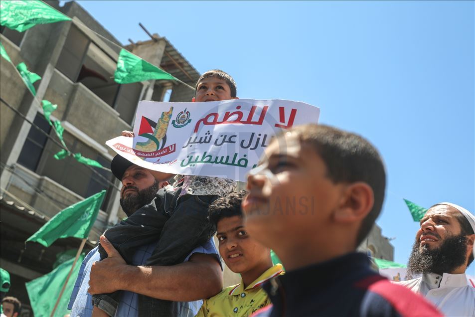 تظاهرات مردم فلسطین علیه طرح الحاق کرانه باختری به اسرائیل