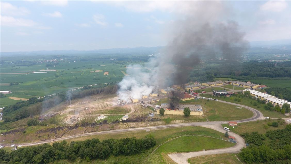 Sakarya'da havai fişek fabrikasındaki patlama