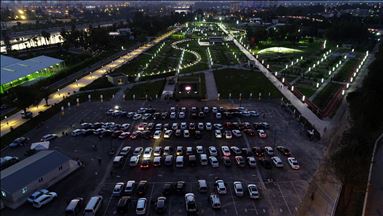 Open-air cinema event in Turkey's Adana