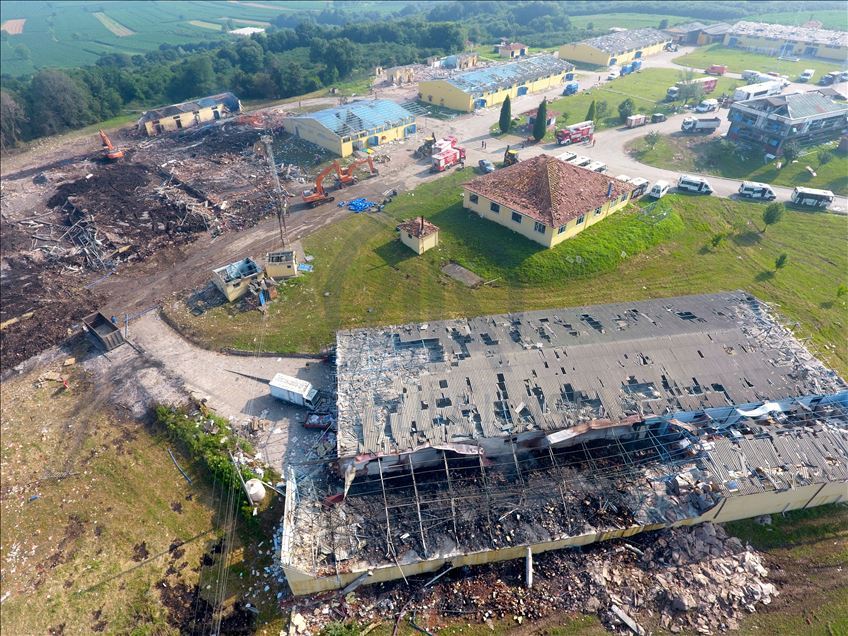 Sakarya'da havai fişek fabrikasındaki patlama