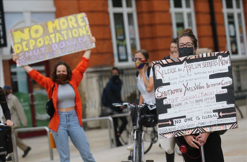 Londra'da göçmen hakları yürüyüşü