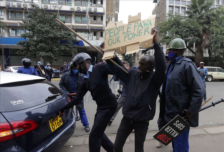 Kenya'da hükümet karşıtı gösteri