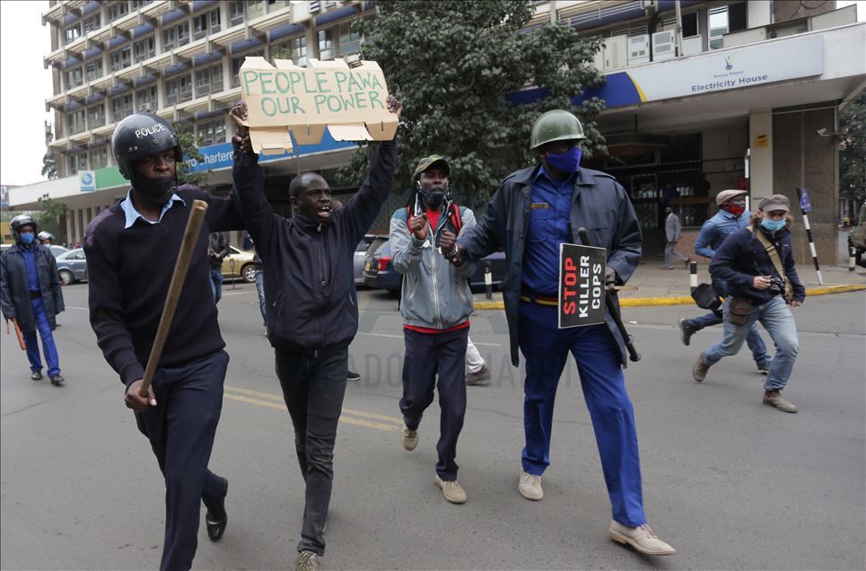 Kenya'da hükümet karşıtı gösteri