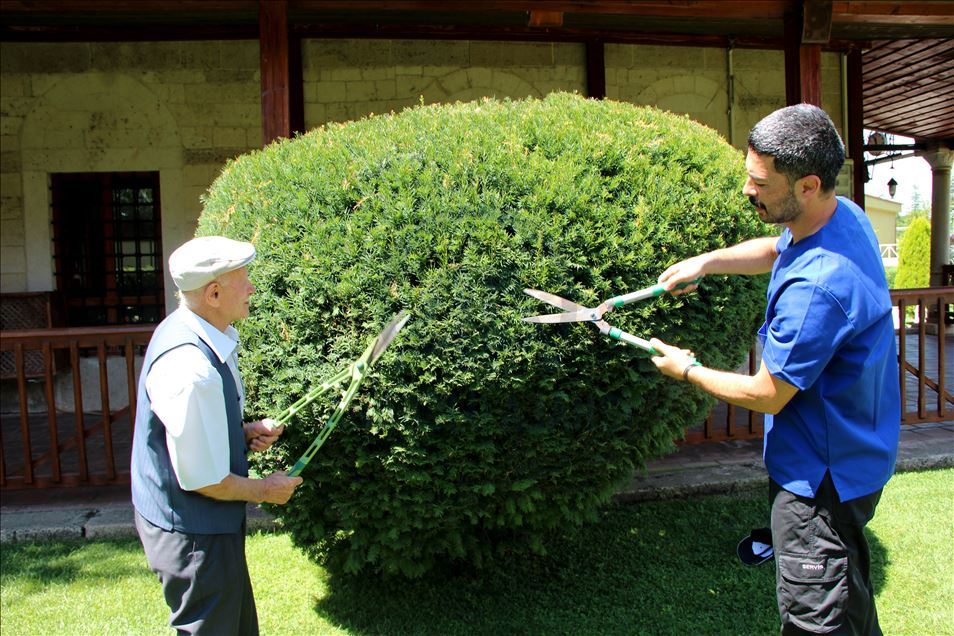 Edirne'deki "çevreci cami" cemaatinin desteğiyle güzelleşiyor