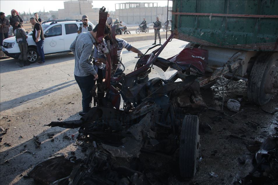 Bab'da bombalı terör saldırısı: 4 yaralı
