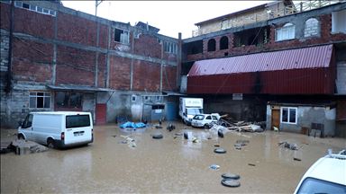 Aftermath of the heavy rain in Rize