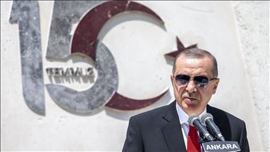 Cumhurbaşkanı Erdoğan TBMM’de düzenlenen törene katıldı
