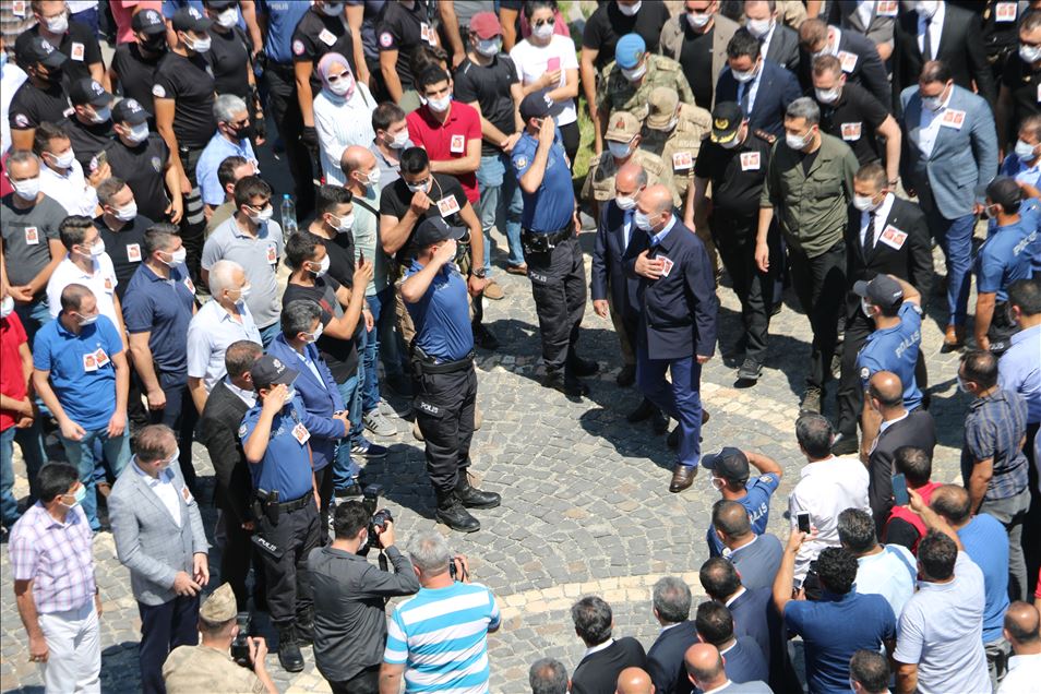 Siirt'teki operasyonda şehit olan 2 polis için tören düzenlendi