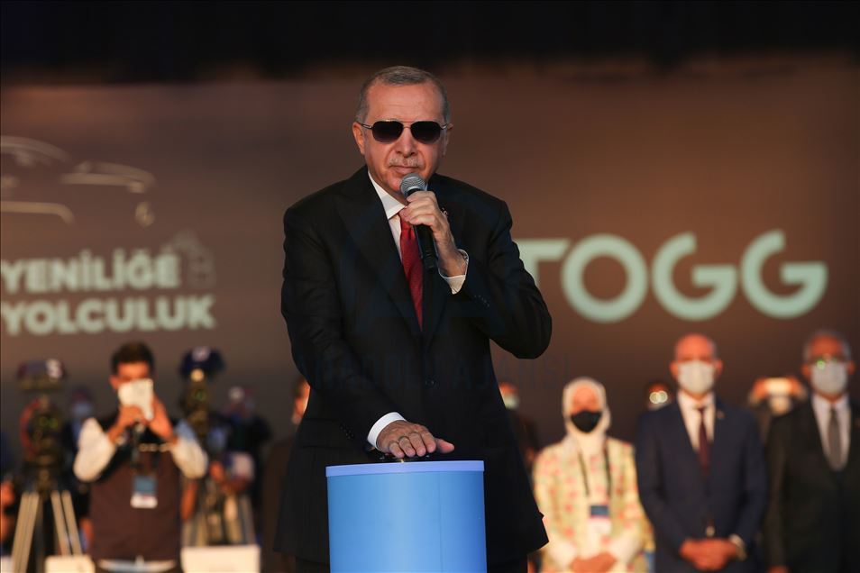 President of Turkey Recep Tayyip Erdogan in Bursa