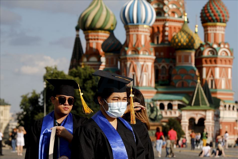 Vida diaria en Moscú, Rusia, durante la pandemia del coronavirus