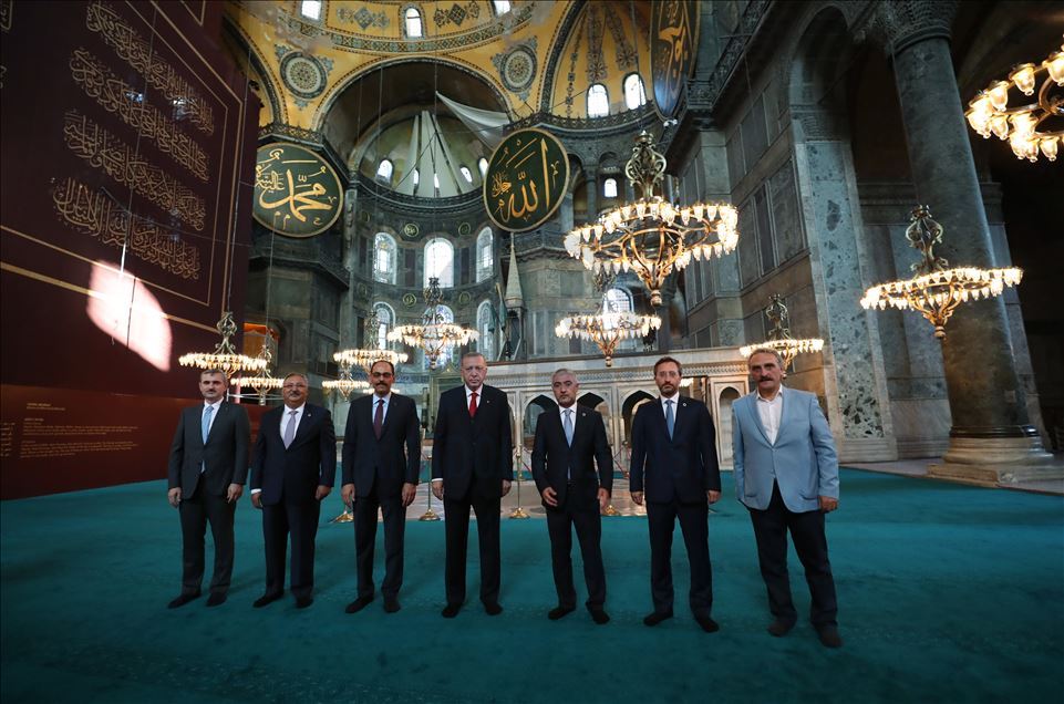 Uoči sutrašnjeg džuma-namaza: Erdogan obišao džamiju Aja Sofiju