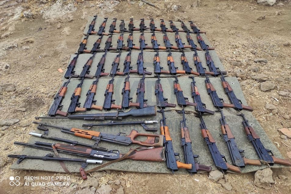 تركيا تضبط كميات كبيرة من أسلحة "بي كا كا" شمال العراق
