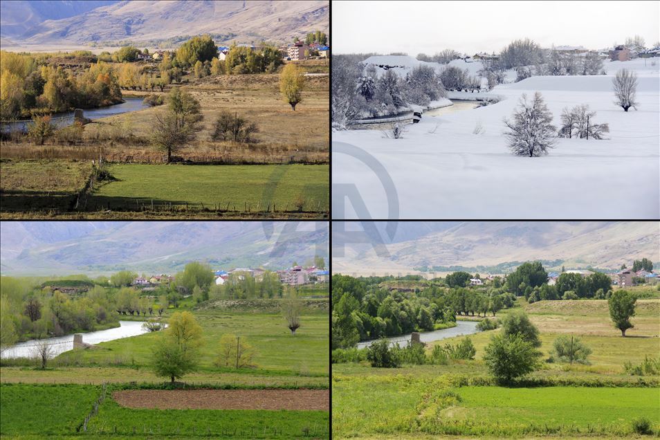 Tunceli'nin Ovacık ilçesi 4 mevsim çekilen fotoğraflarıyla büyülüyor
