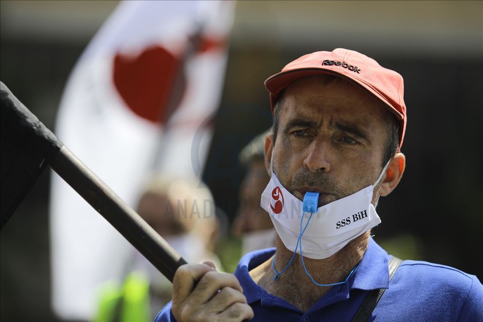 Protest Saveza samostalnih sindikata BiH