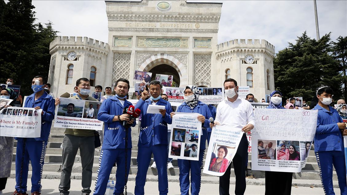 Uyghur Turks in Istanbul protest against China 