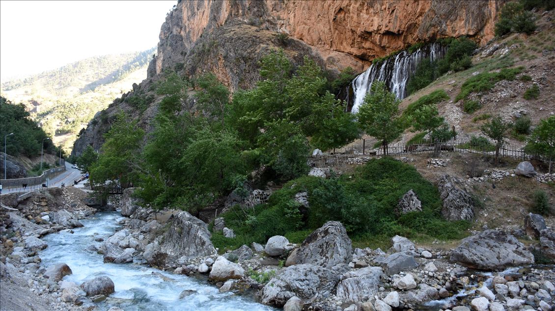 Kapuzbasi Waterfall in Turkey's Kayseri