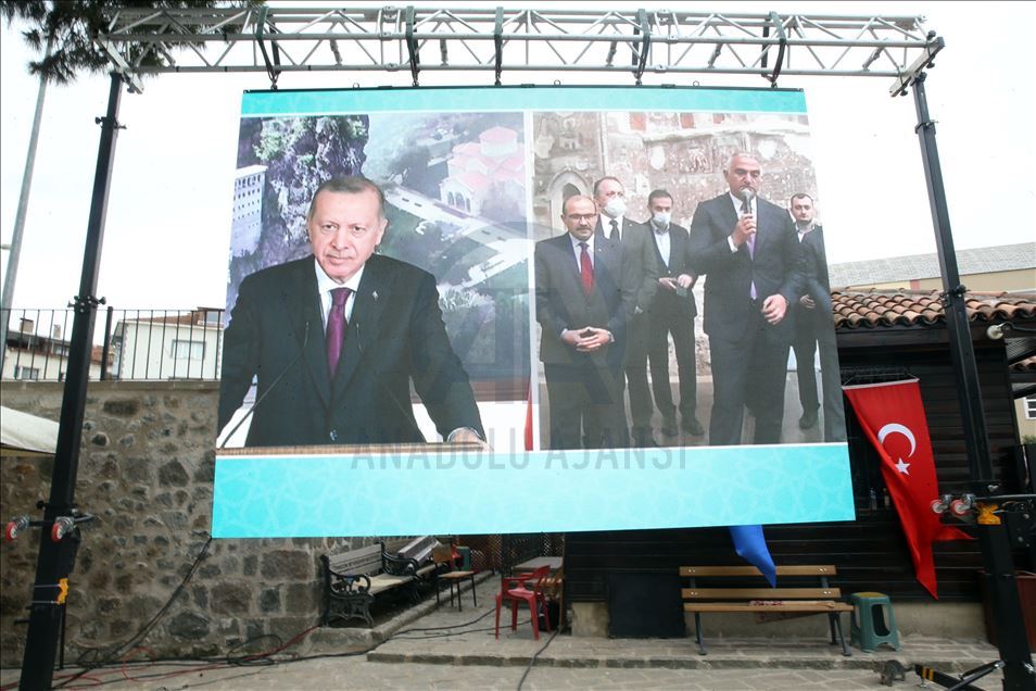 Sümela Manastırı 2. Etap Açılış Töreni ve Trabzon Ayasofya Camii Restorasyon Sonrası Açılış Töreni