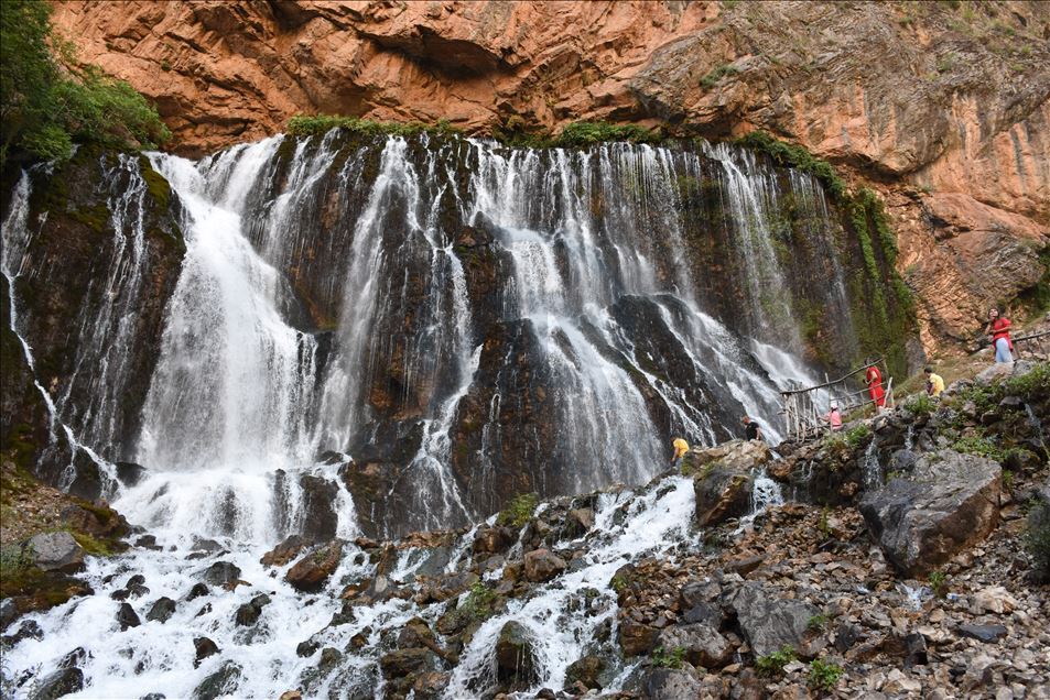 Kapuzbasi Waterfall in Turkey's Kayseri