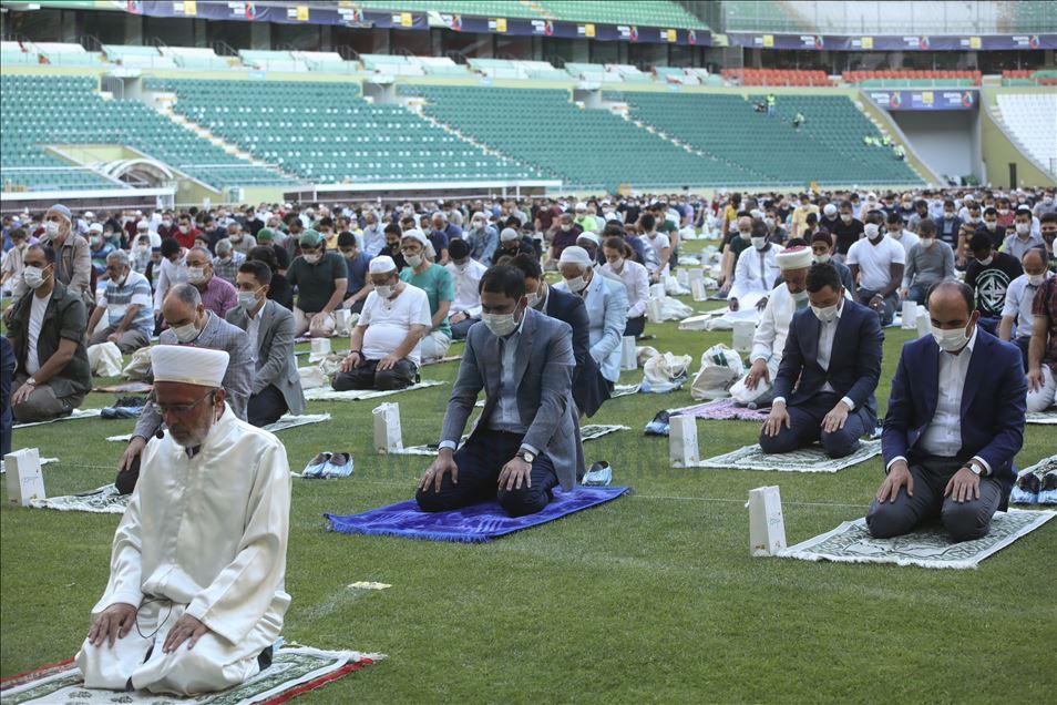 Konya'da Kurban Bayramı namazı