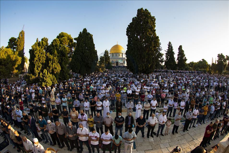 Eid al-Adha prayer in Masjid al-Aqsa