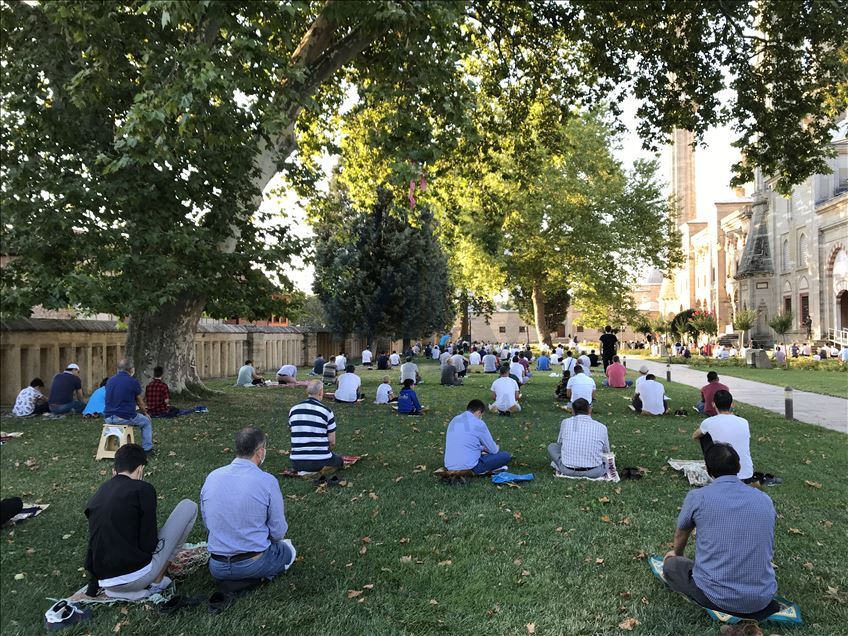 Selimiye Camisi'nde bayram namazı coşkusu