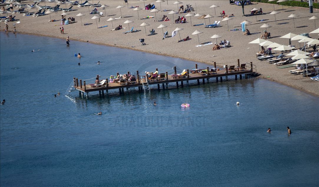 Muğla'da sahillerde yoğunluk yaşandı